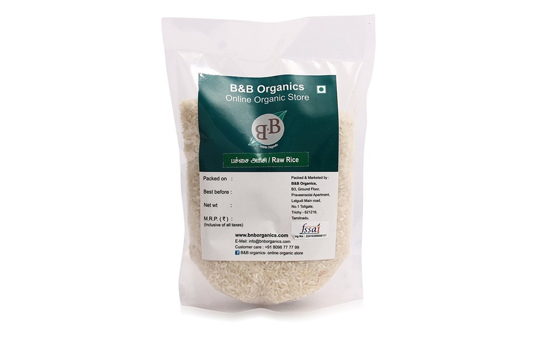 B&B Organics Raw Rice    Pack  5 kilogram
